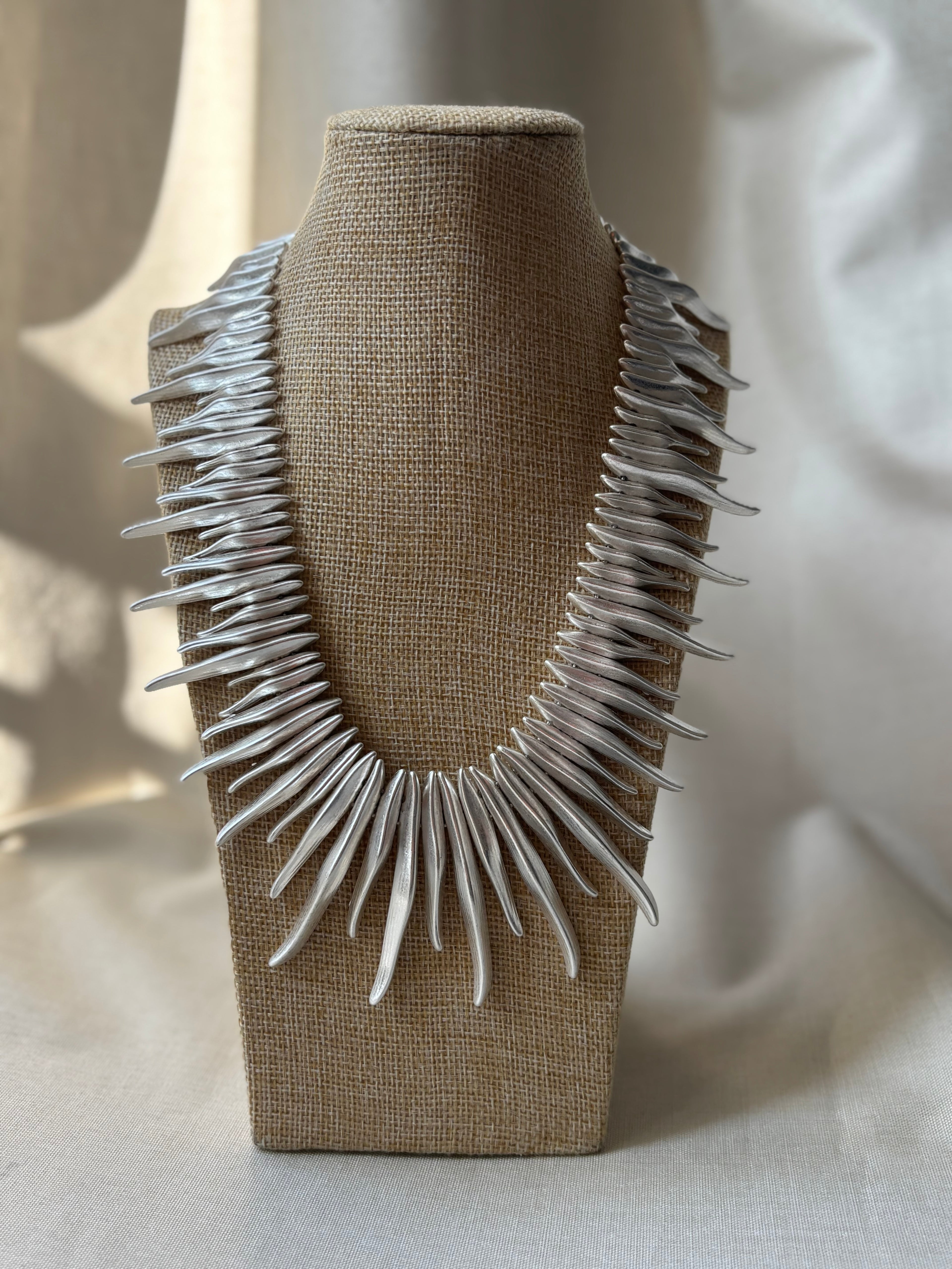 Collier roi soleil or et argent