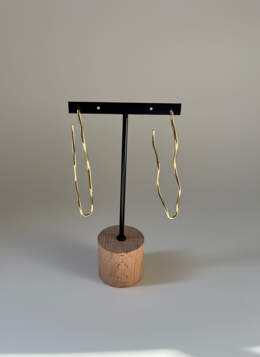 Boucles d’oreilles en acier