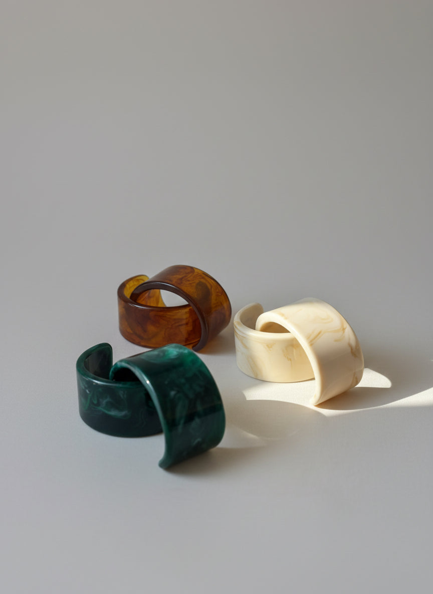 Bracelet en résine blanc