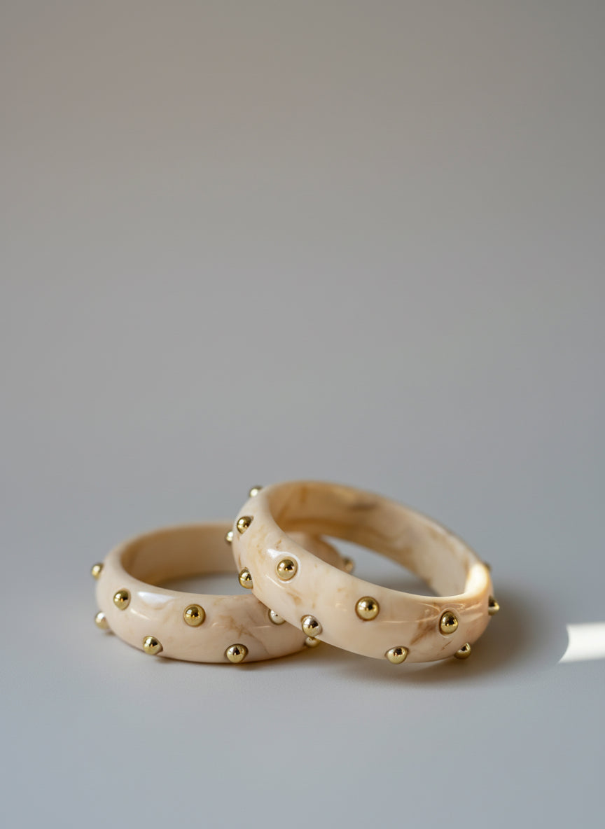 Bracelet résine et clous