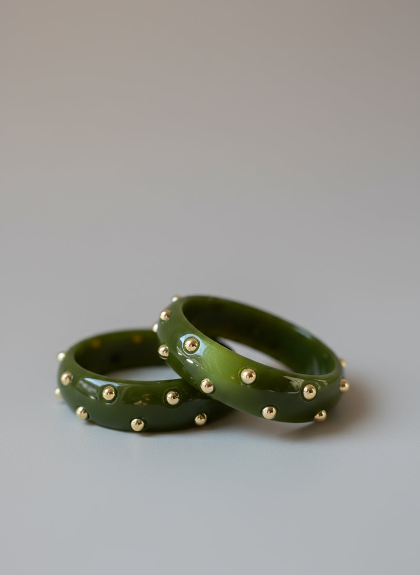 Bracelet résine et clous