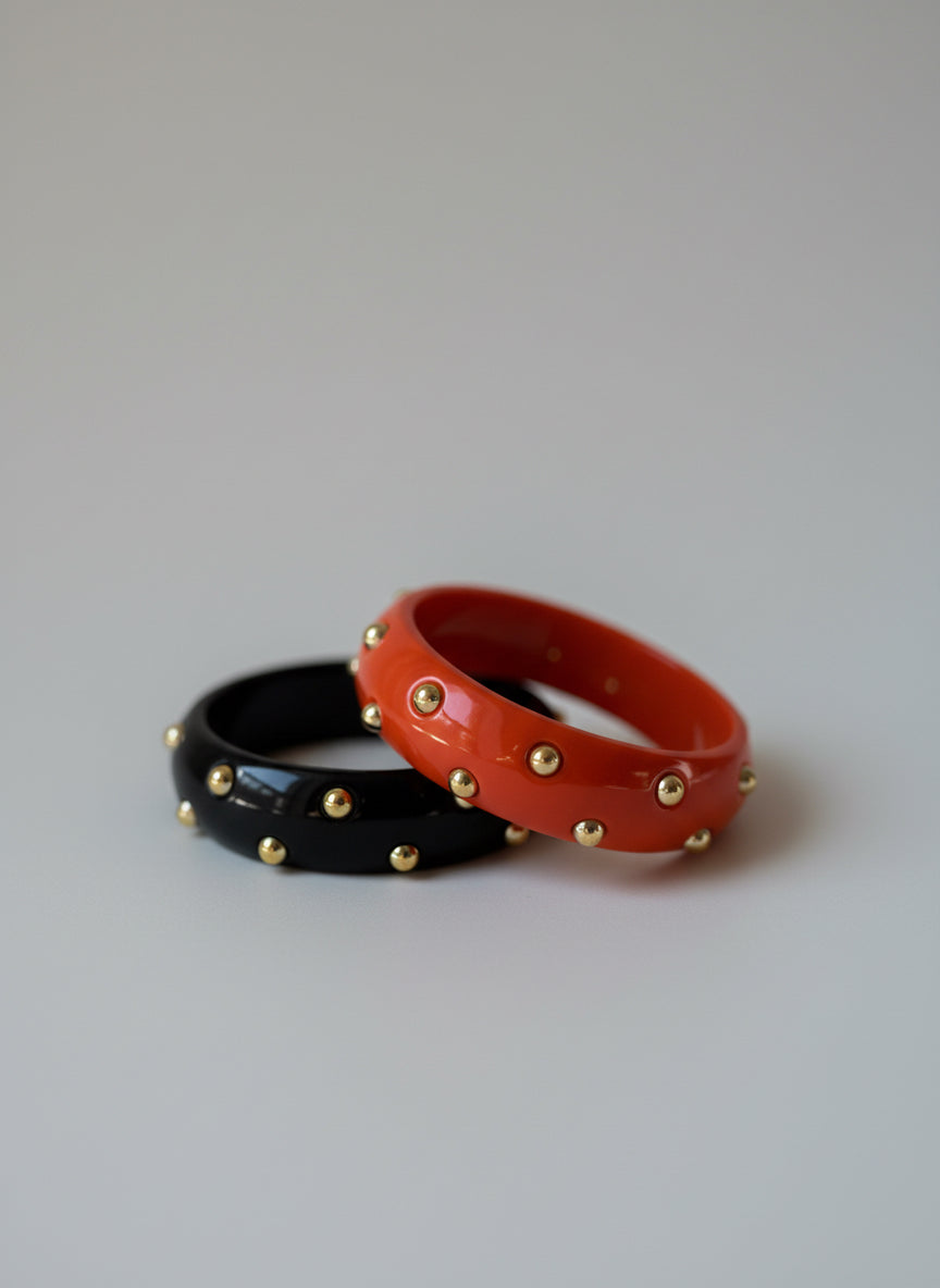 Bracelet résine et clous