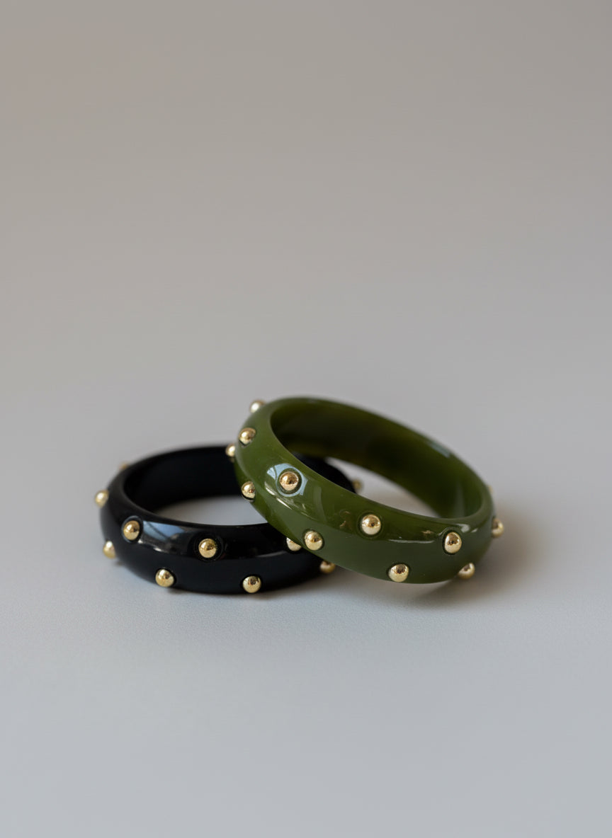 Bracelet résine et clous