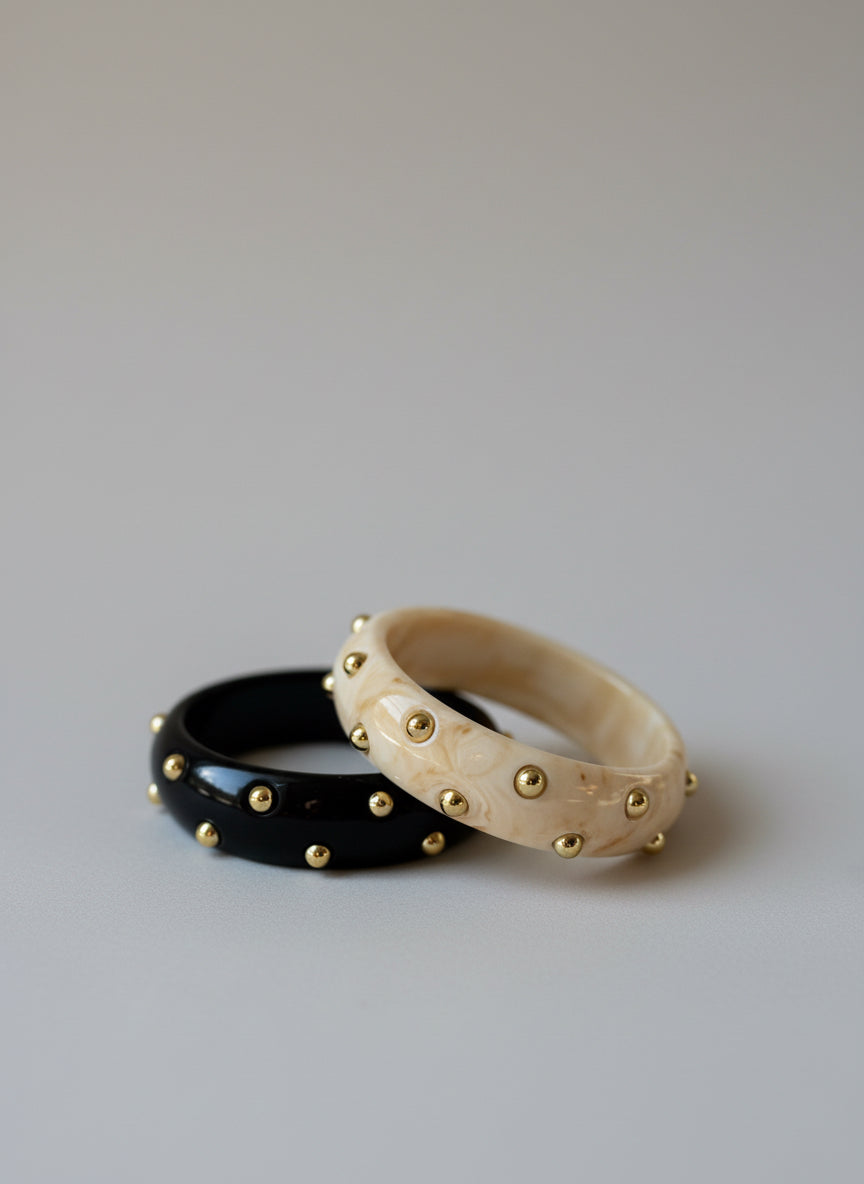 Bracelet résine et clous