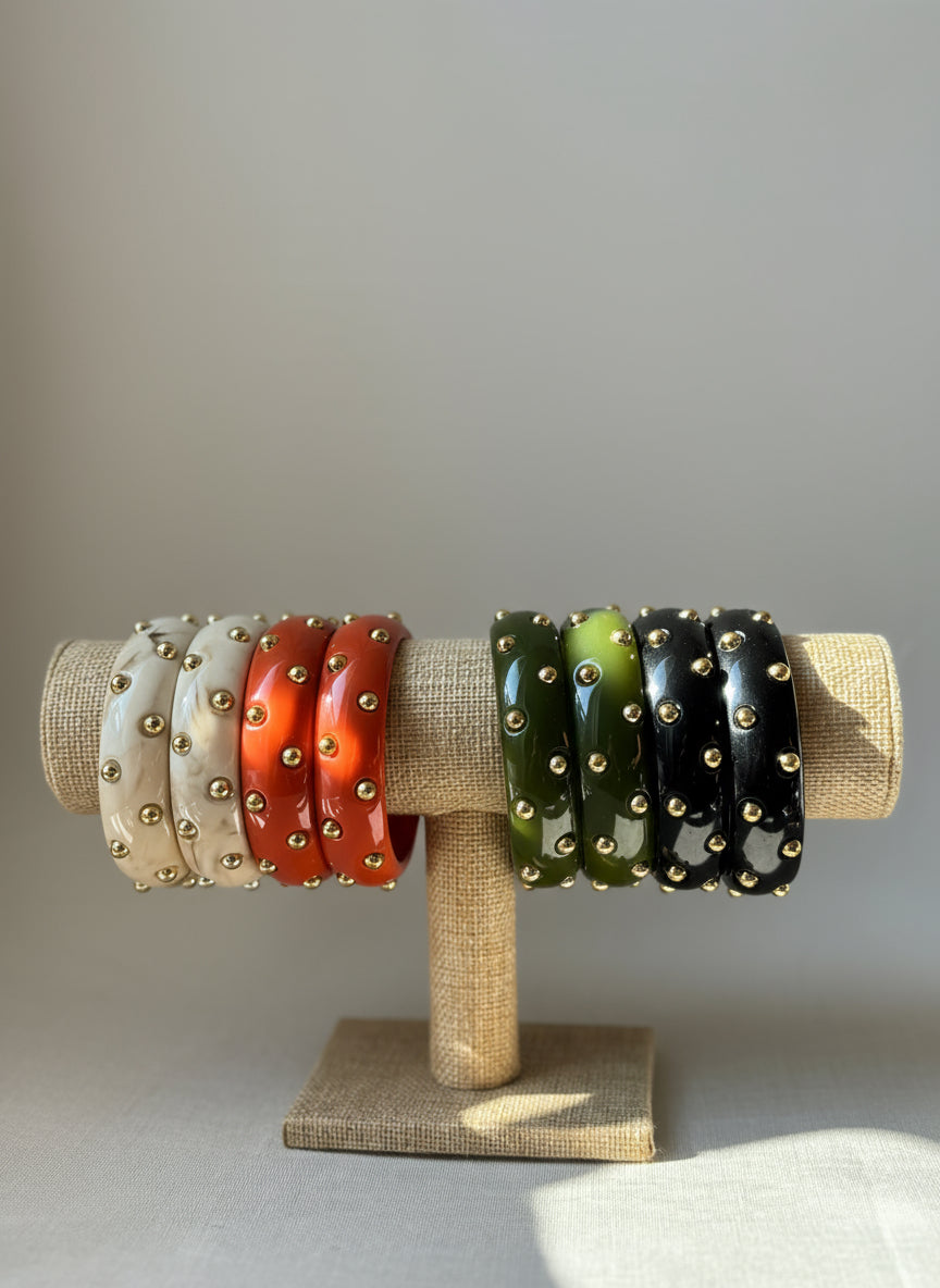 Bracelet résine et clous