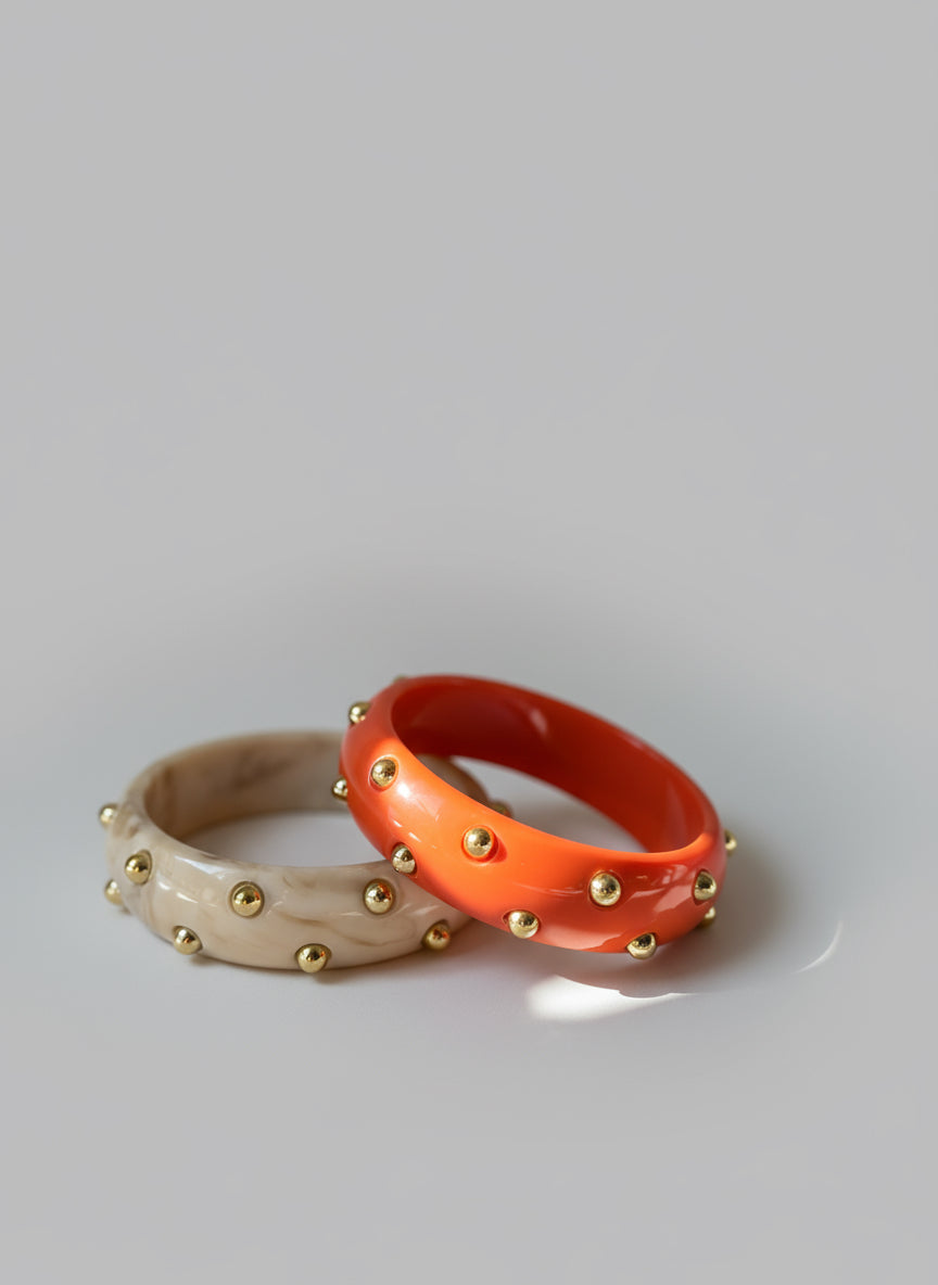 Bracelet résine et clous