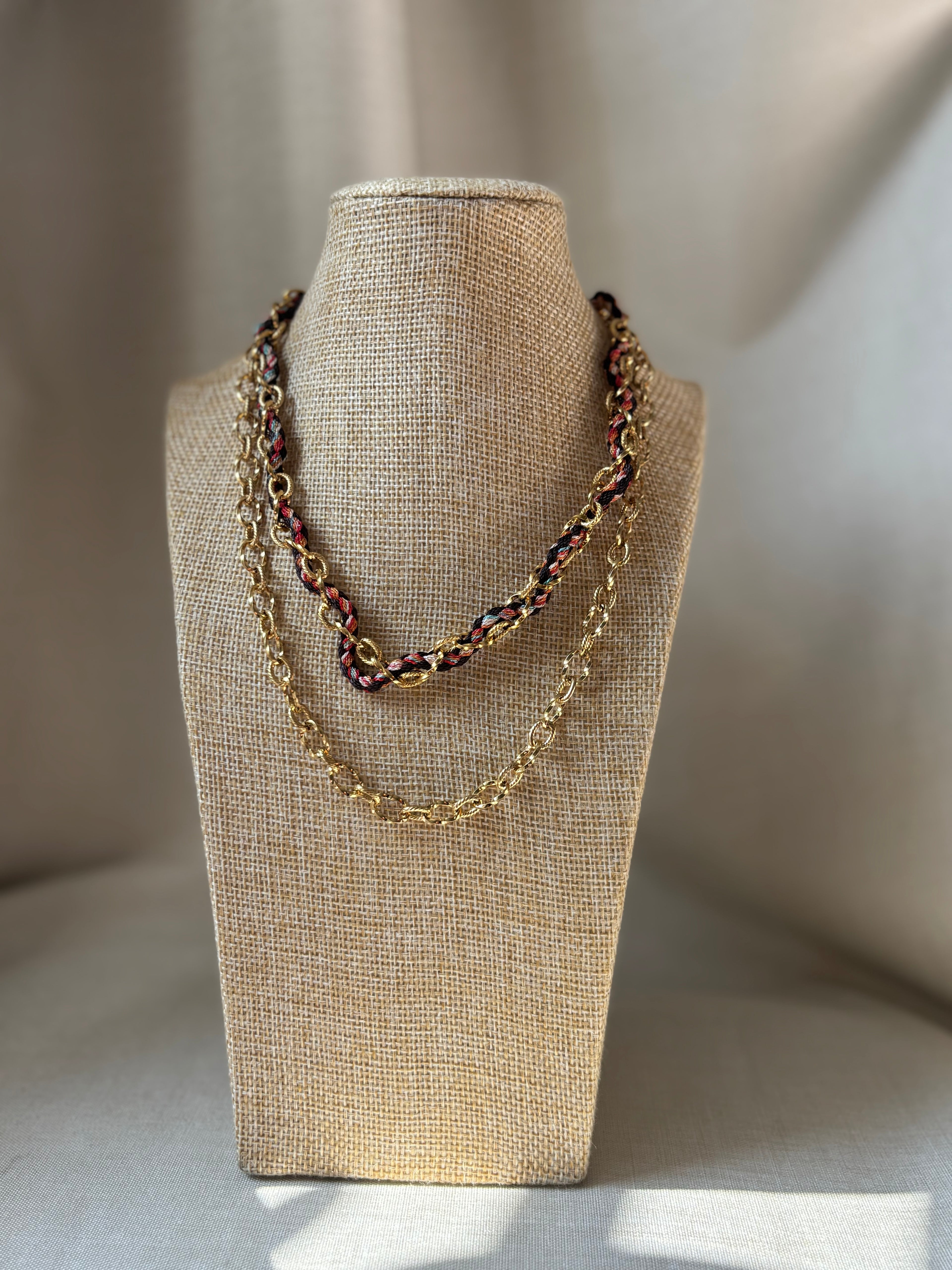 Collier elegance double